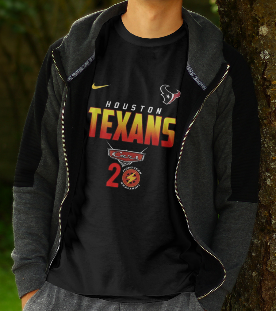 Houston Texans Cars 20 Nike Anniversary Lightning Bolt T-Shirt