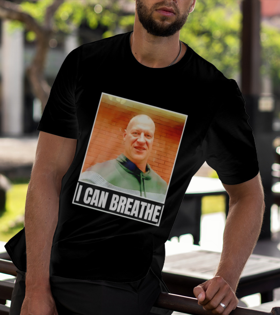 I Can Breathe Text Brick Wall T-Shirt