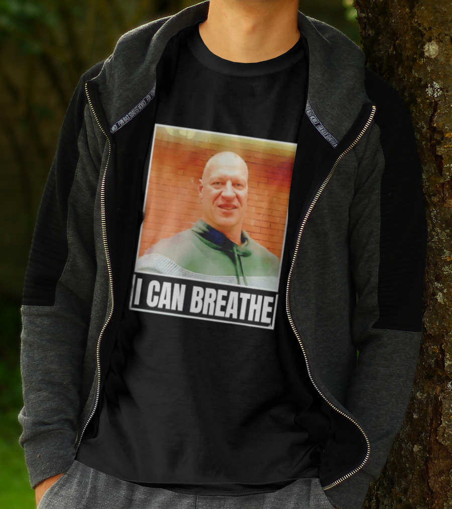 I Can Breathe Text Brick Wall T-Shirt