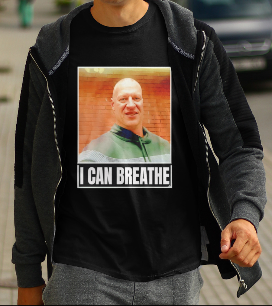 I Can Breathe Text Brick Wall T-Shirt