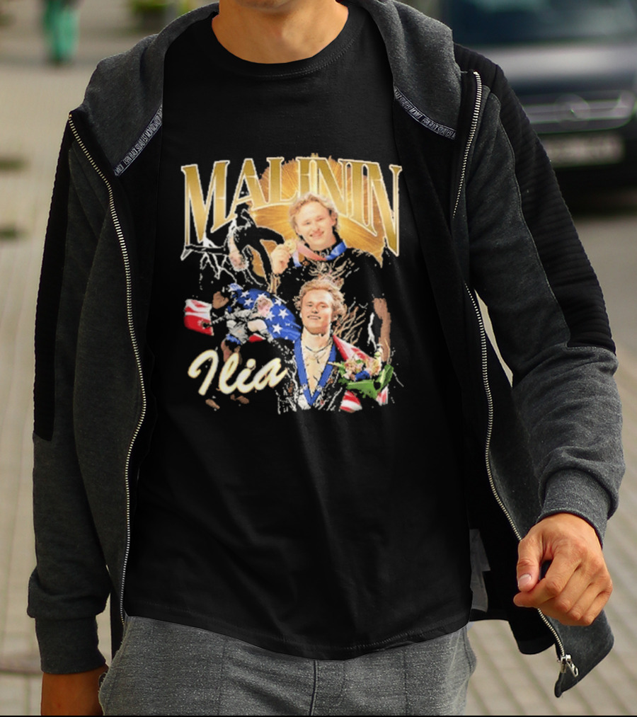 Ilia Malinin Gold Medal Champion Ice Skating T-Shirt