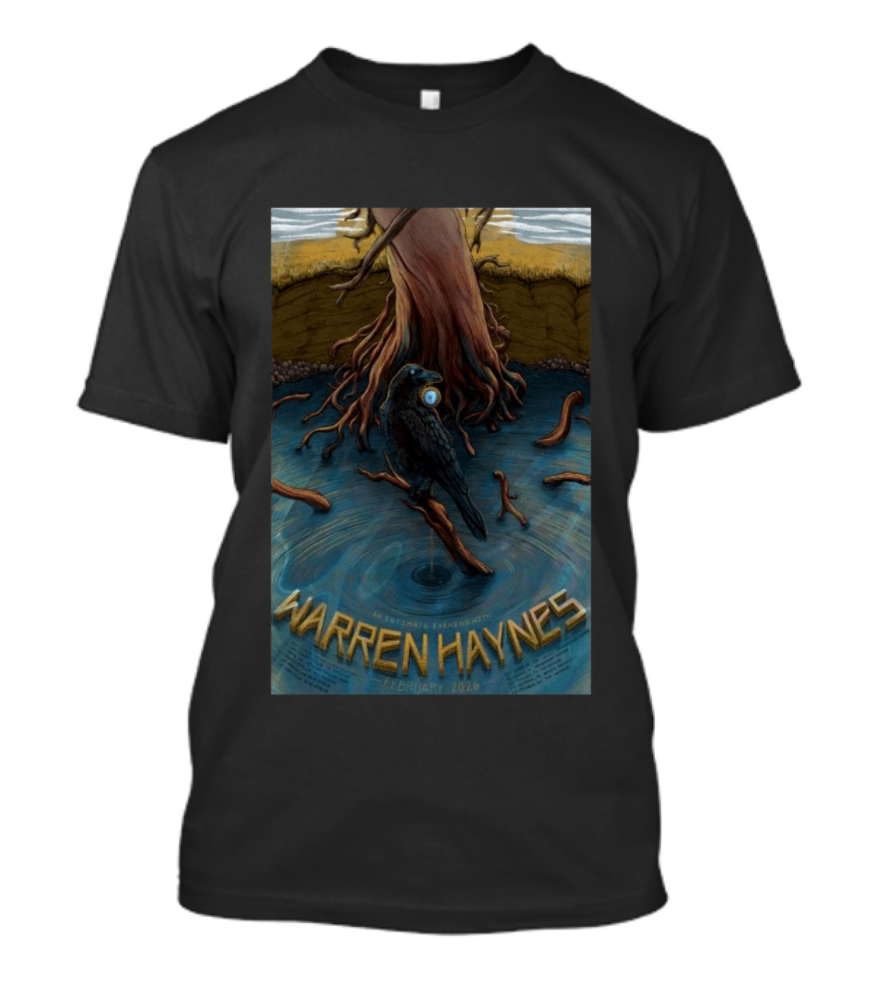 Warren Haynes An Intimate Evening February 2026 Raven And Tree Roots T-Shirt