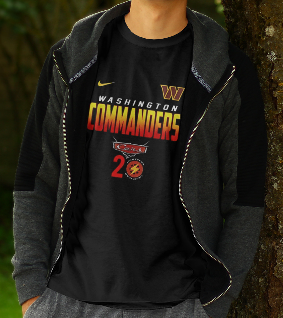 Washington Commanders Nike Cars 20th Anniversary T-Shirt