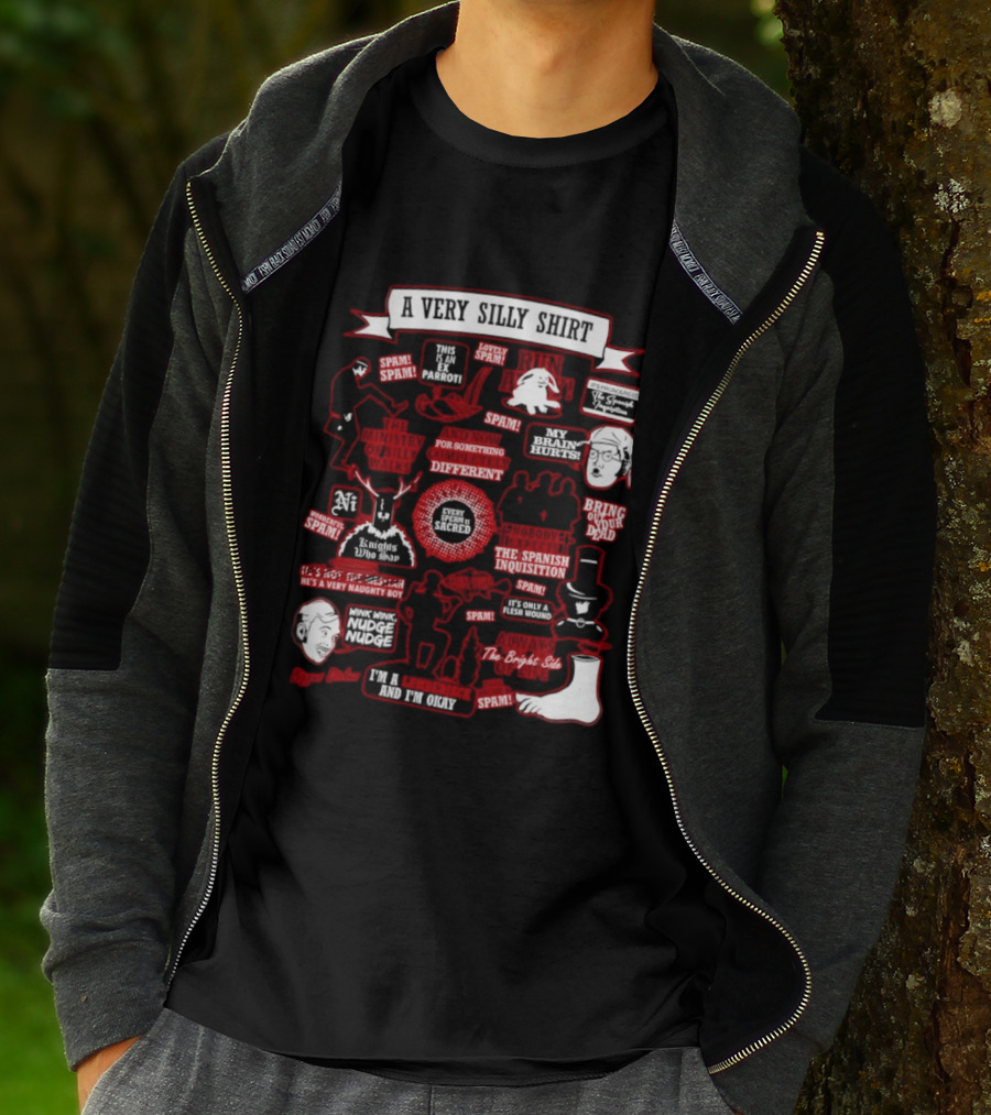 Very Silly This Is An Ex Parrot Spam Spanish Inquisition Bring Out Your Dead T-Shirt