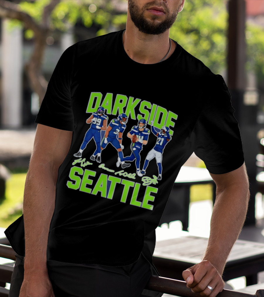 Dark Side Seattle Williams Emmanwori Jones Witherspoon Football Team Players T-Shirt