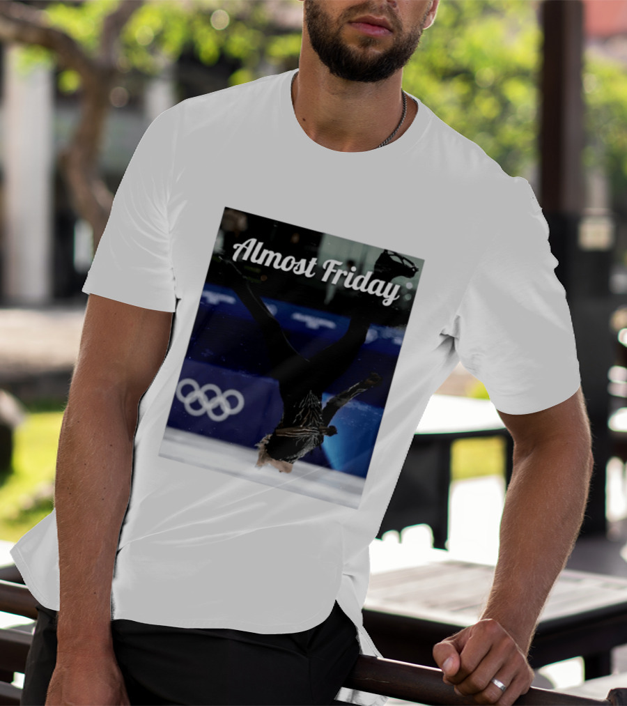 Almost Friday Skating Backflip Olympics Iconic Moment T-Shirt