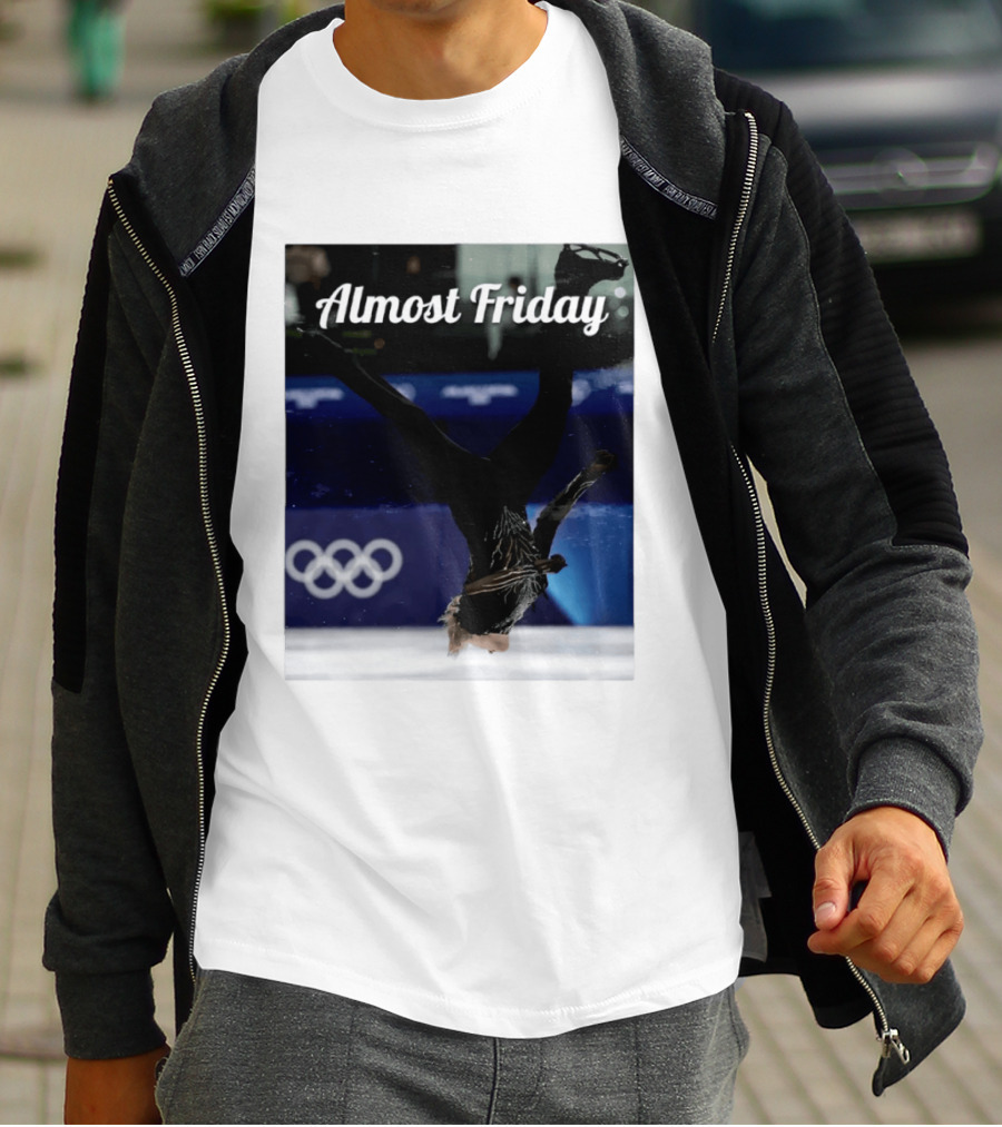 Almost Friday Skating Backflip Olympics Iconic Moment T-Shirt