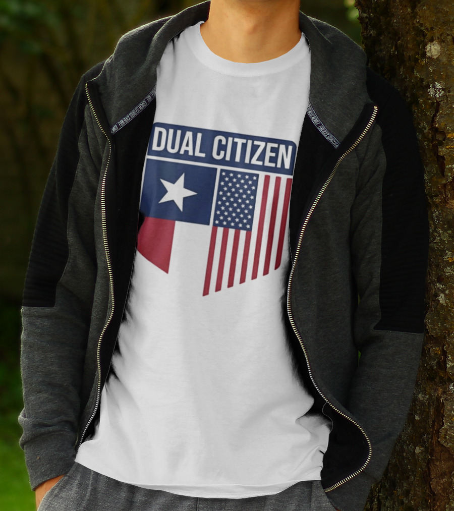 Texas Dual Citizen State Flag Star And Stripes T-Shirt