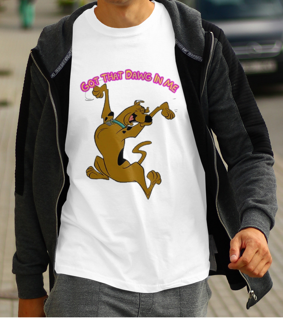 Got That Dawg In Me Scooby Doo Enthusiastic Pose T-Shirt