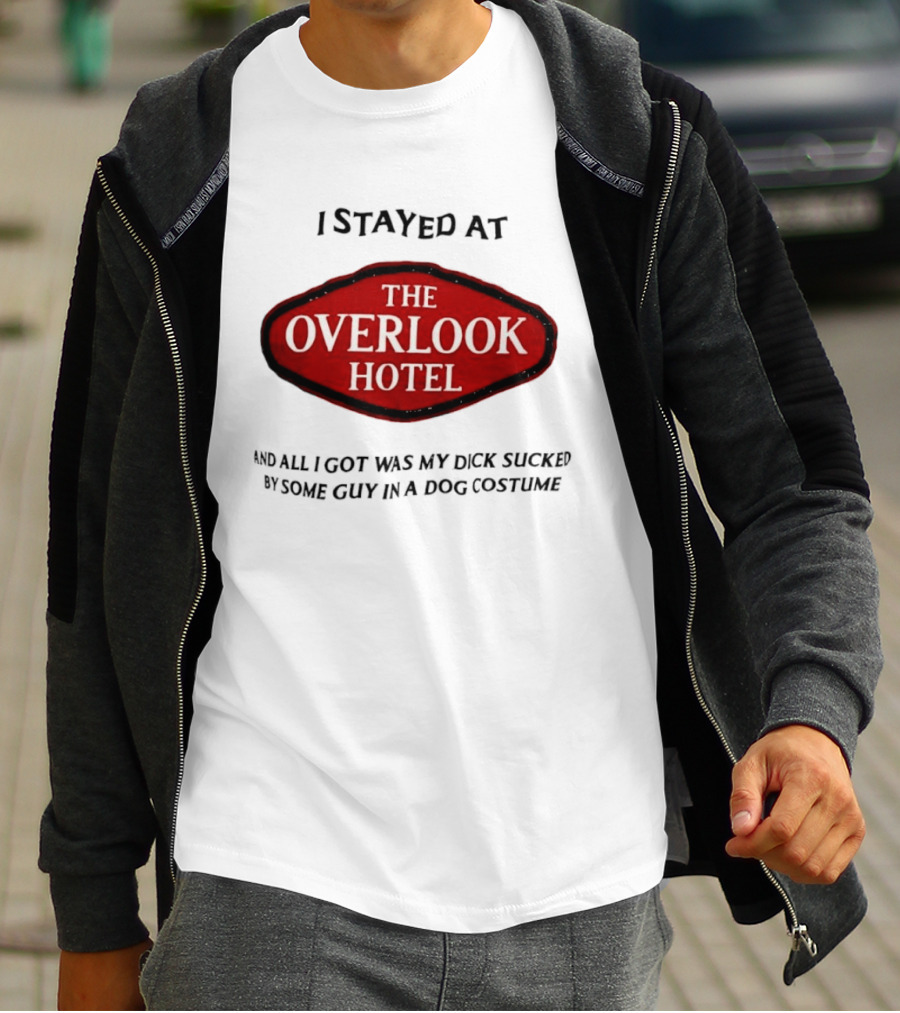 Overlook Hotel Experience Guy In Dog Costume T-Shirt