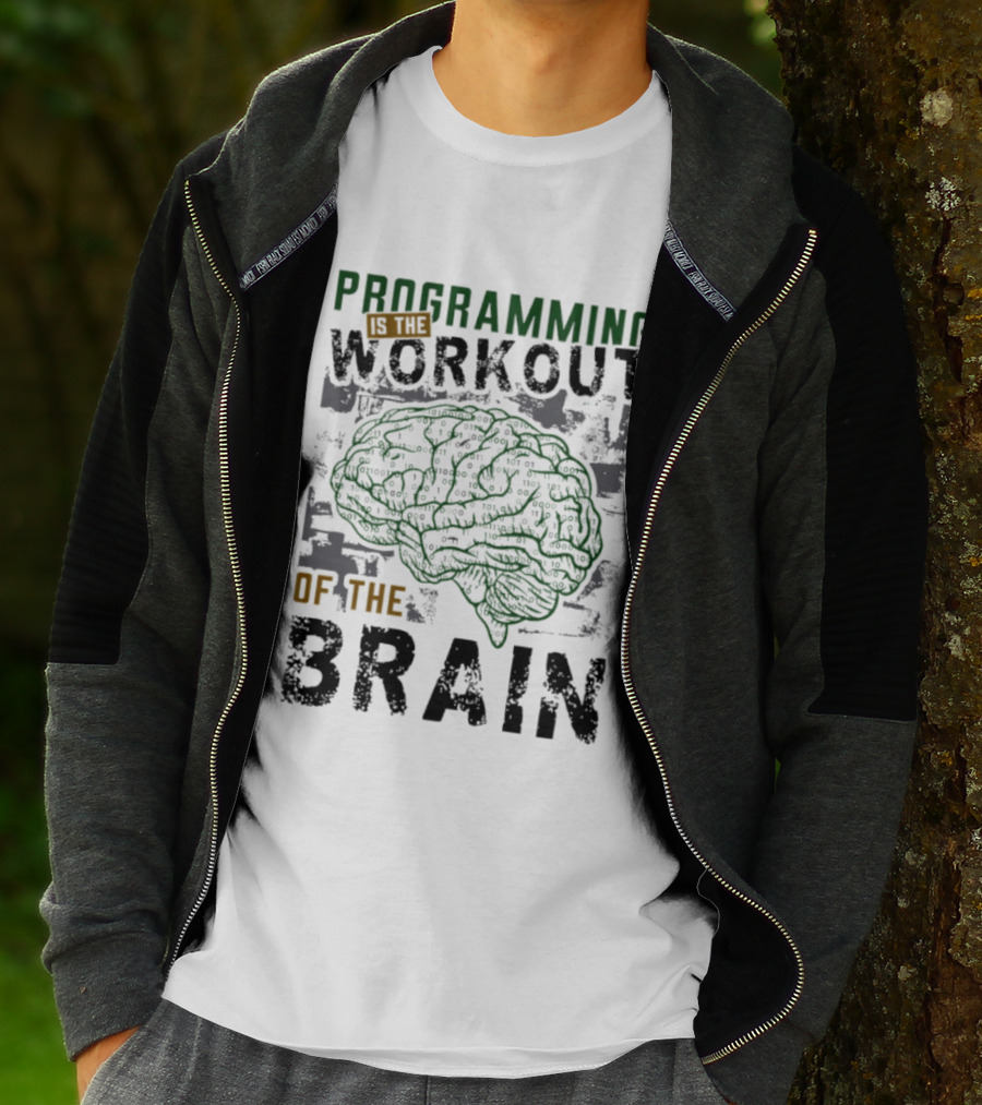 Programming Is The Workout Of The Brain Mind Challenge T-Shirt