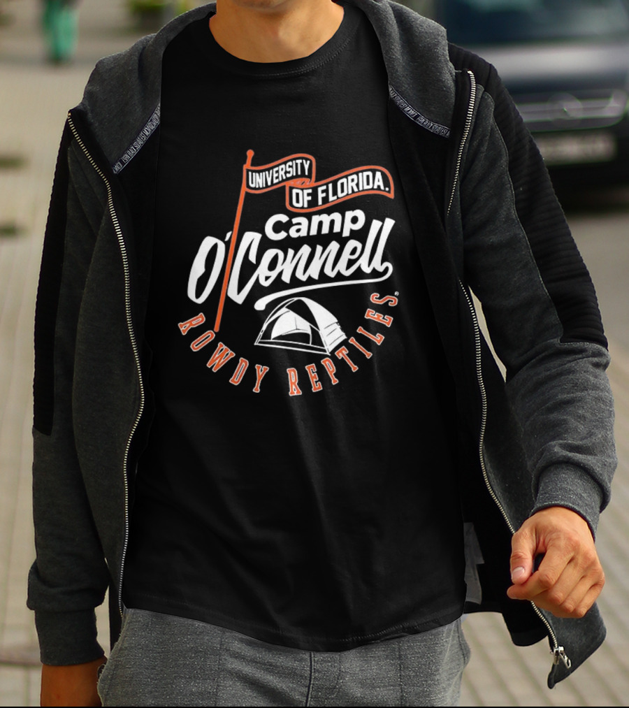 University Of Florida Camp O'Connell Rowdy Reptiles Tent T-Shirt