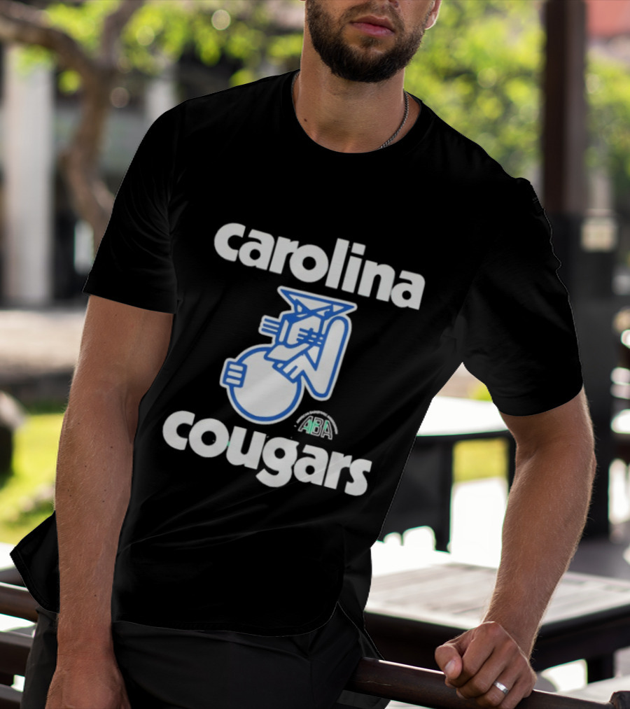 Carolina Cougars ABA Retro Basketball Team T-Shirt