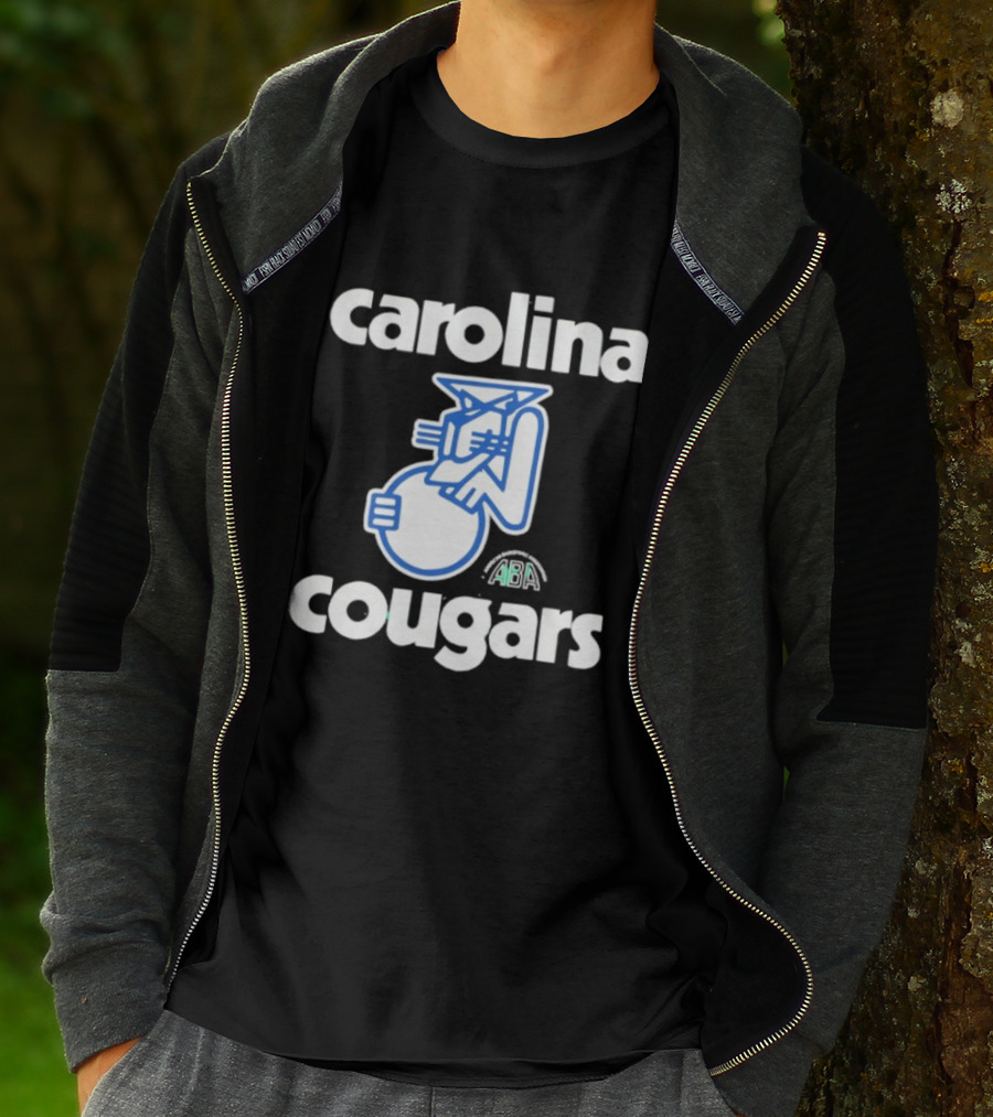 Carolina Cougars ABA Retro Basketball Team T-Shirt