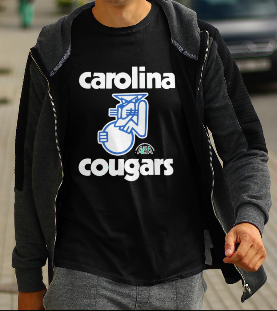 Carolina Cougars ABA Retro Basketball Team T-Shirt