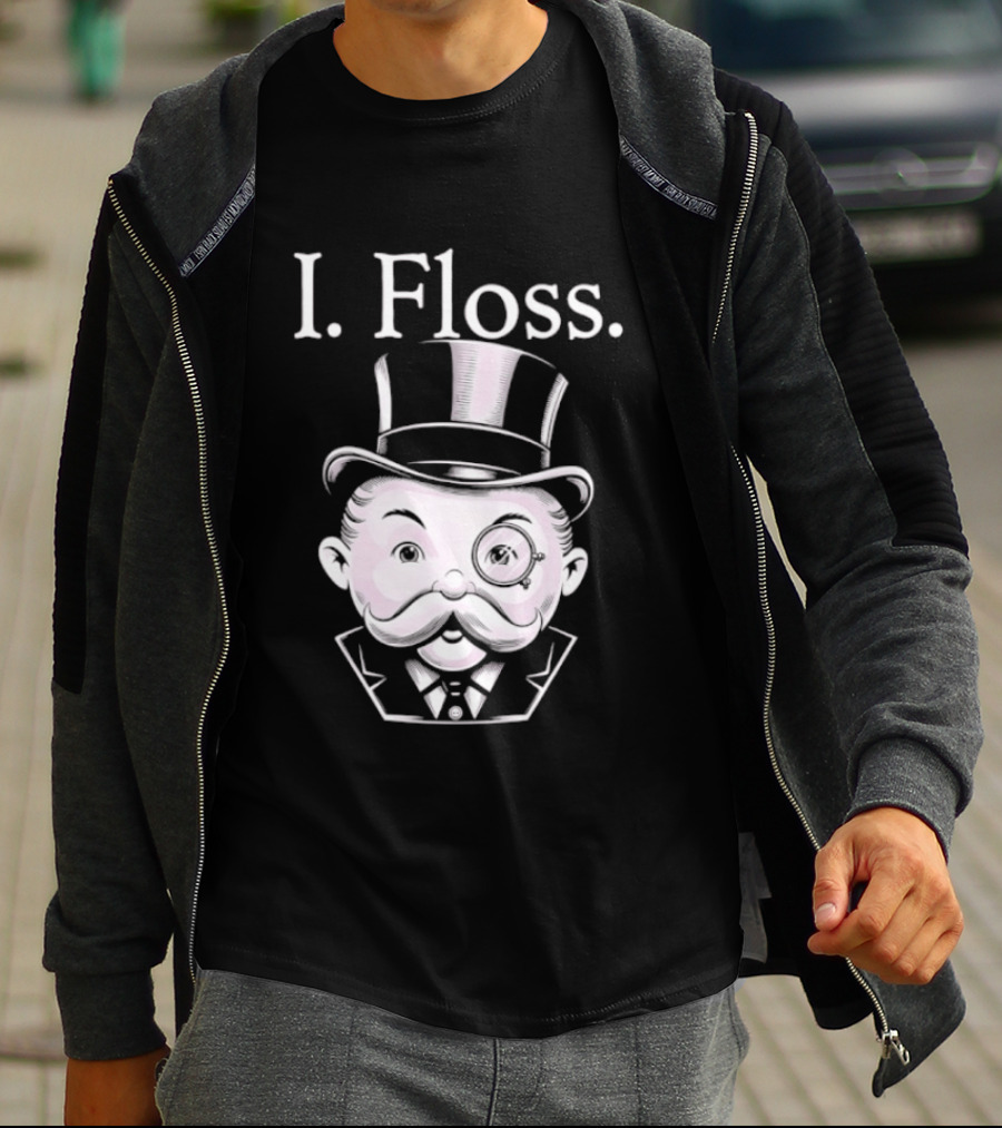 Rich Uncle Pennybags I Floss Iconic Monopoly T-Shirt