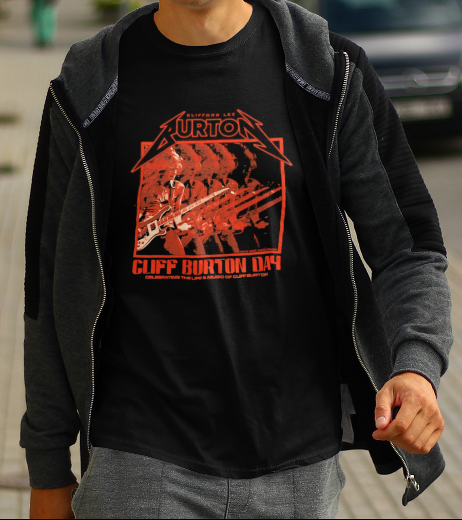 Clifford Lee Burton Cliff Burton Day 2025 Celebrating The Life And Music T-Shirt