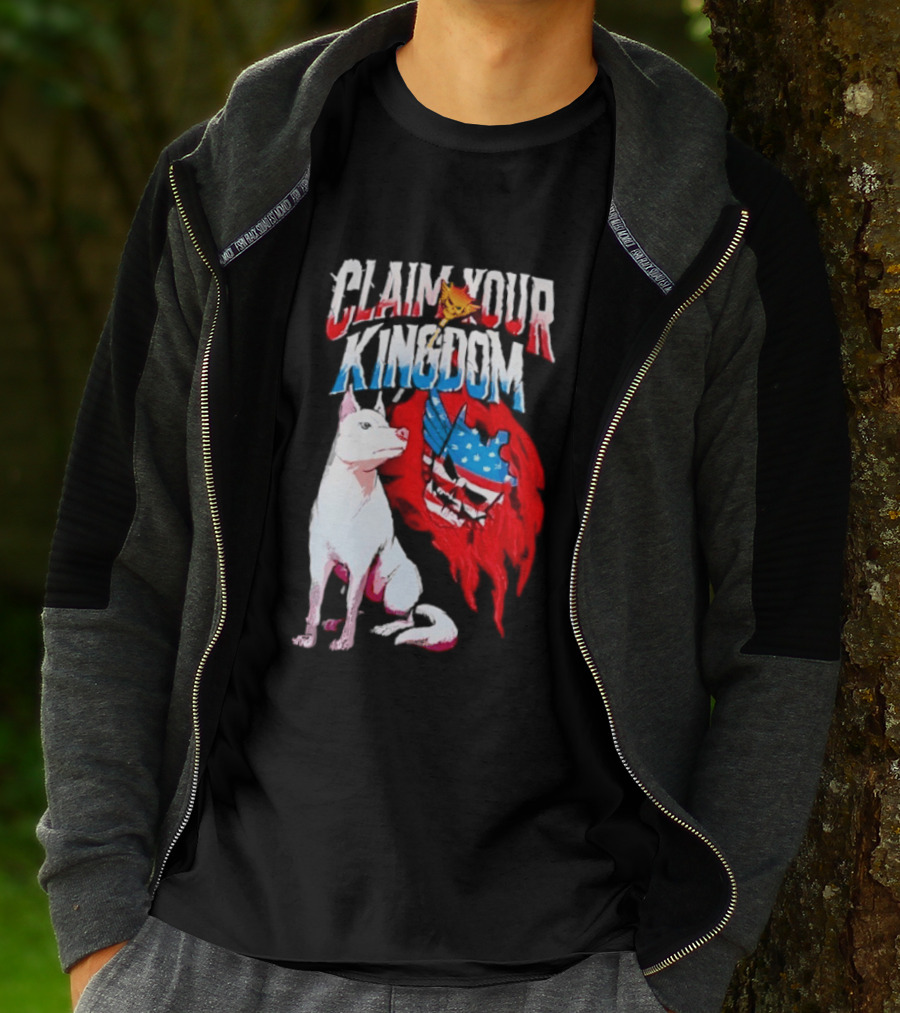 Cody Rhodes Pharaoh Dog Claim Your Kingdom WWE American Flag T-Shirt