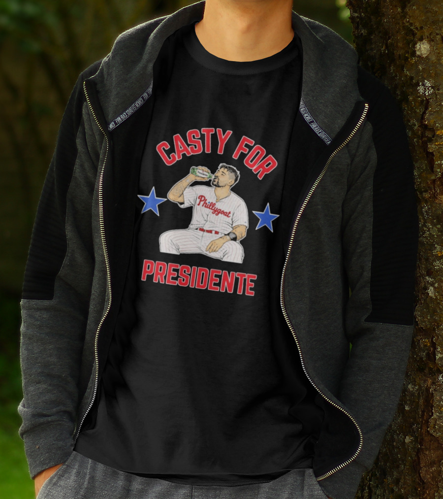 Nick Castellanos Phillygoat Casty For Presidente Philadelphia Phillies Fans T-Shirt