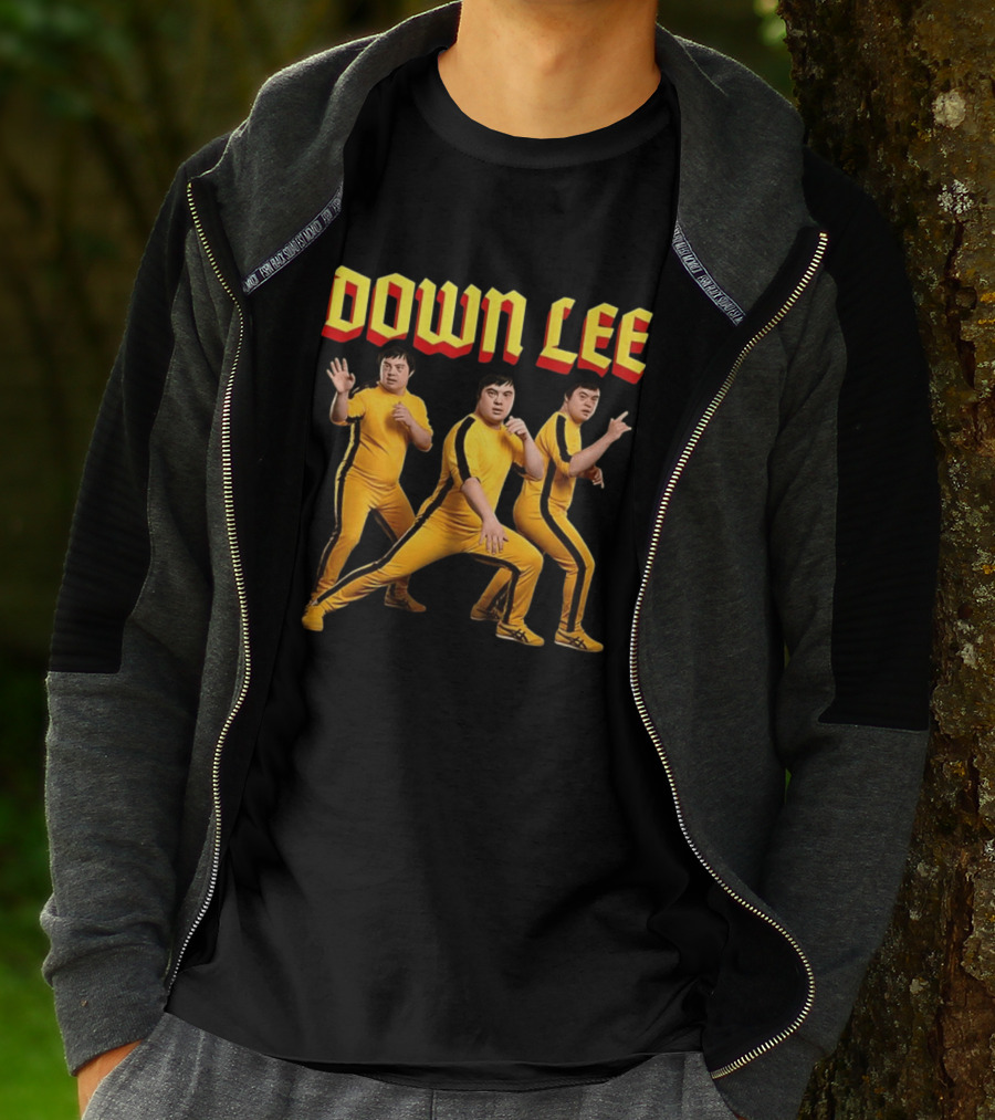 Down Lee Meme Yellow Jumpsuit Trio Martial Arts T-Shirt