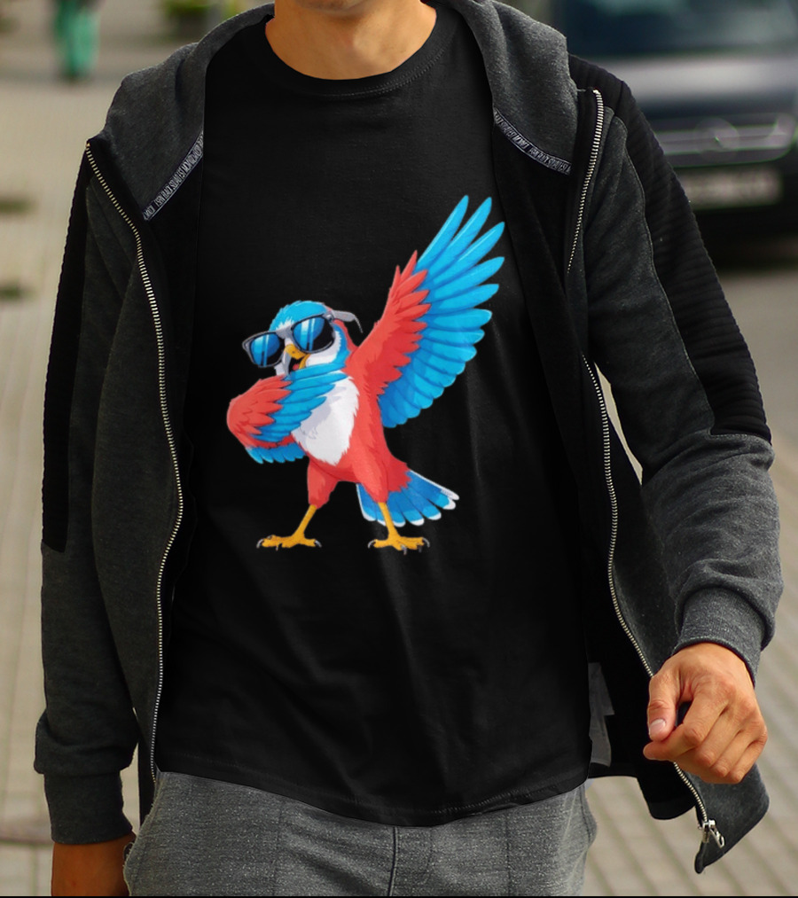 Sea Hawk Bird Dabbing With Sunglasses T-Shirt