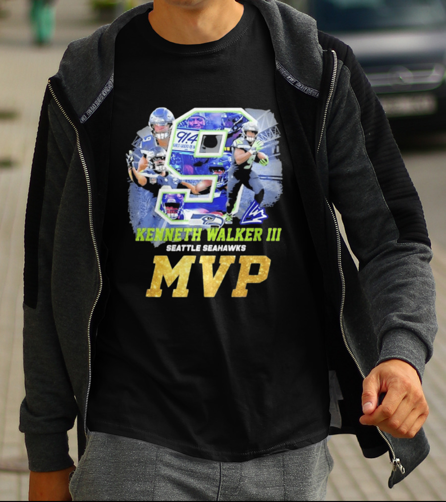 Kenneth Walker III Seattle Seahawks MVP 9 T-Shirt