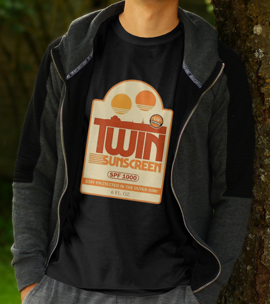 Twin Sunscreen SPF 1000 UV Extreme Stay Protected In The Outer Rim 6 Fl. Oz T-Shirt