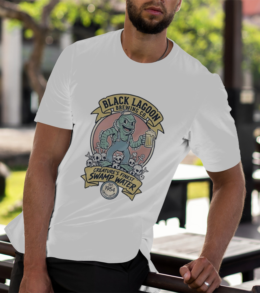 Black Lagoon Brewing Co Creature's Finest Swamp Water Est 1954 Limited Edition T-Shirt