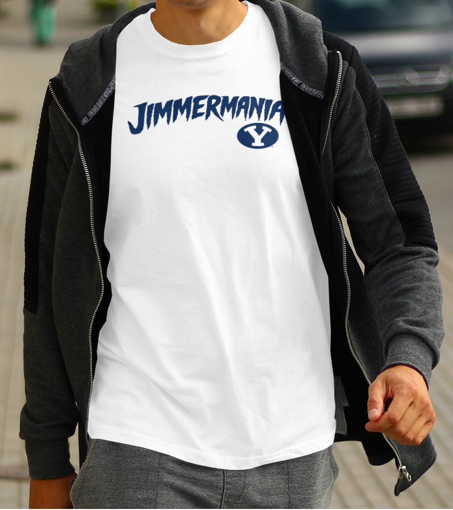 BYU Basketball Jimmermania 32 Jimmer Fredette Y T-Shirt