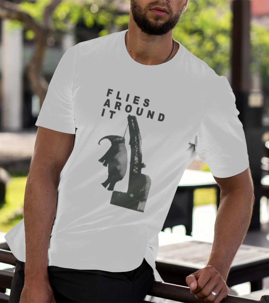 Elephant Flies Around It Crane T-Shirt