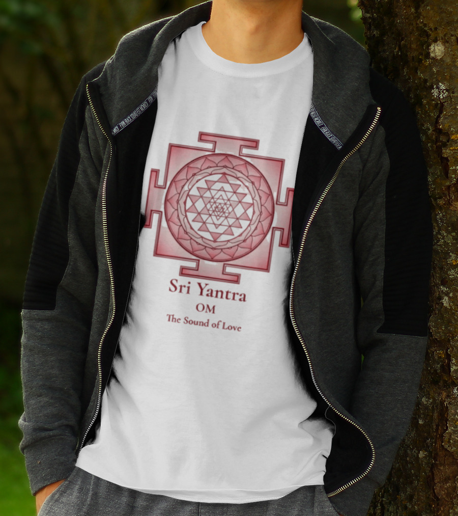 Sri Yantra OM The Sound Of Love Mandala Sacred Geometry Spiritual T-Shirt