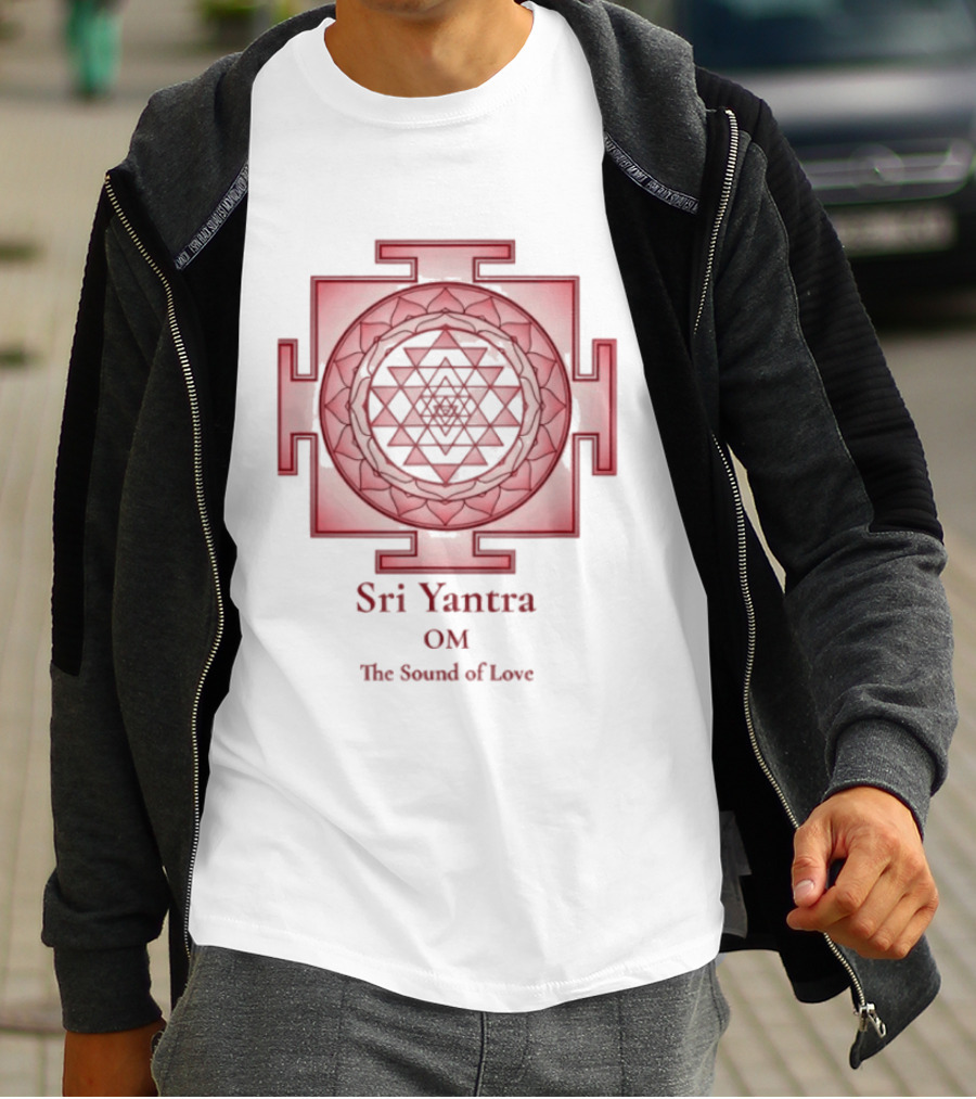 Sri Yantra OM The Sound Of Love Mandala Sacred Geometry Spiritual T-Shirt