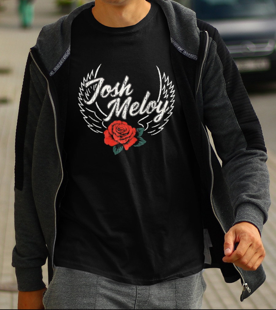 Josh Meloy Wings And Rose T-Shirt