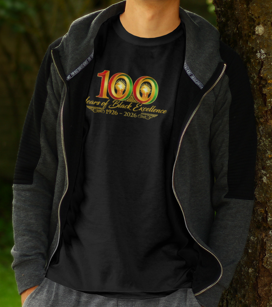 100 Years Of Black Excellence 1926 2026 Celebration Of Heritage T-Shirt