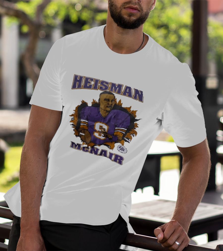 HEISMAN MCNAIR Purple Jersey Football T-Shirt