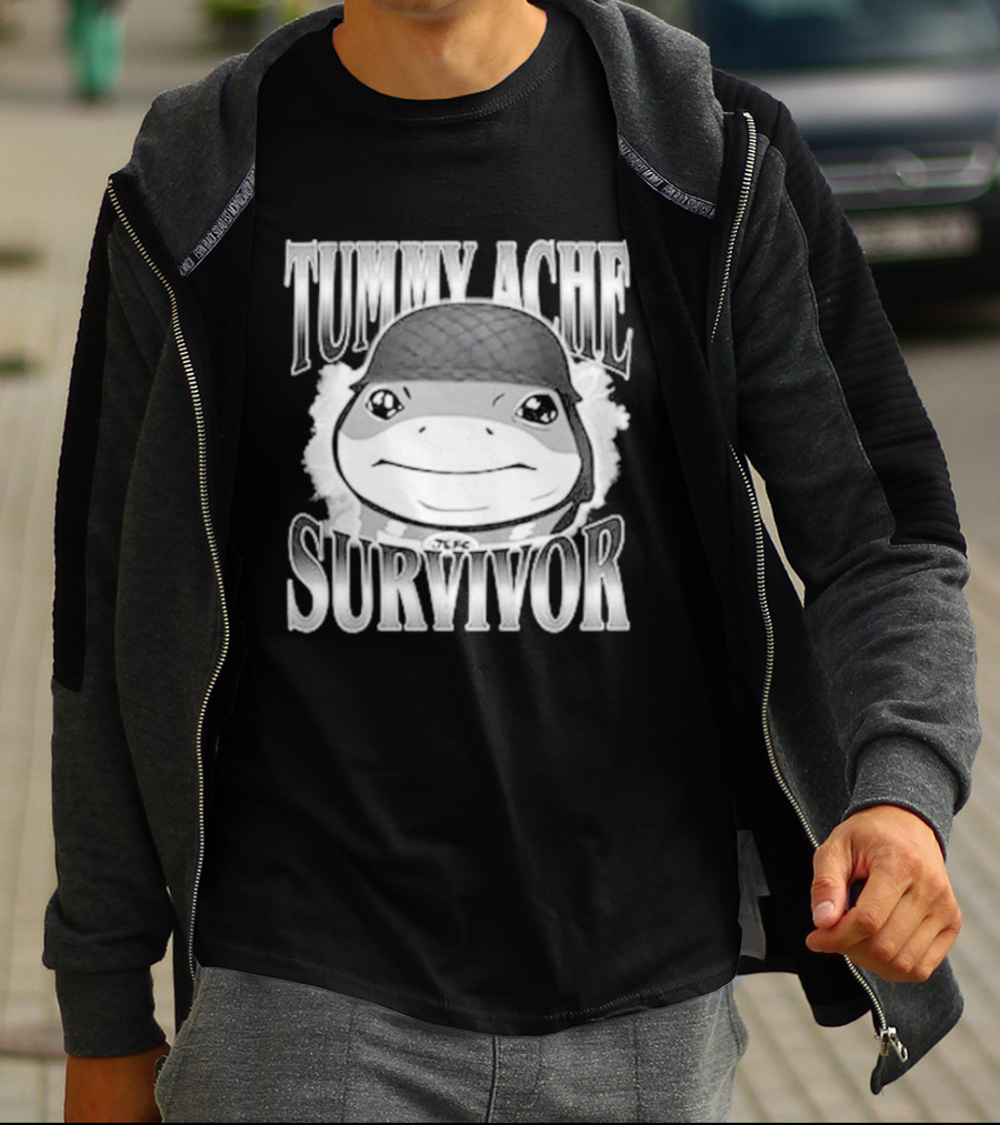 Tummy Ache Survivor Jeff The Land Shark Helmet Meme T-Shirt