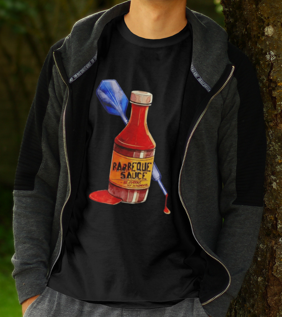 Barbecue Sauce Be Curious Not Judgmental Darts Bottle T-Shirt