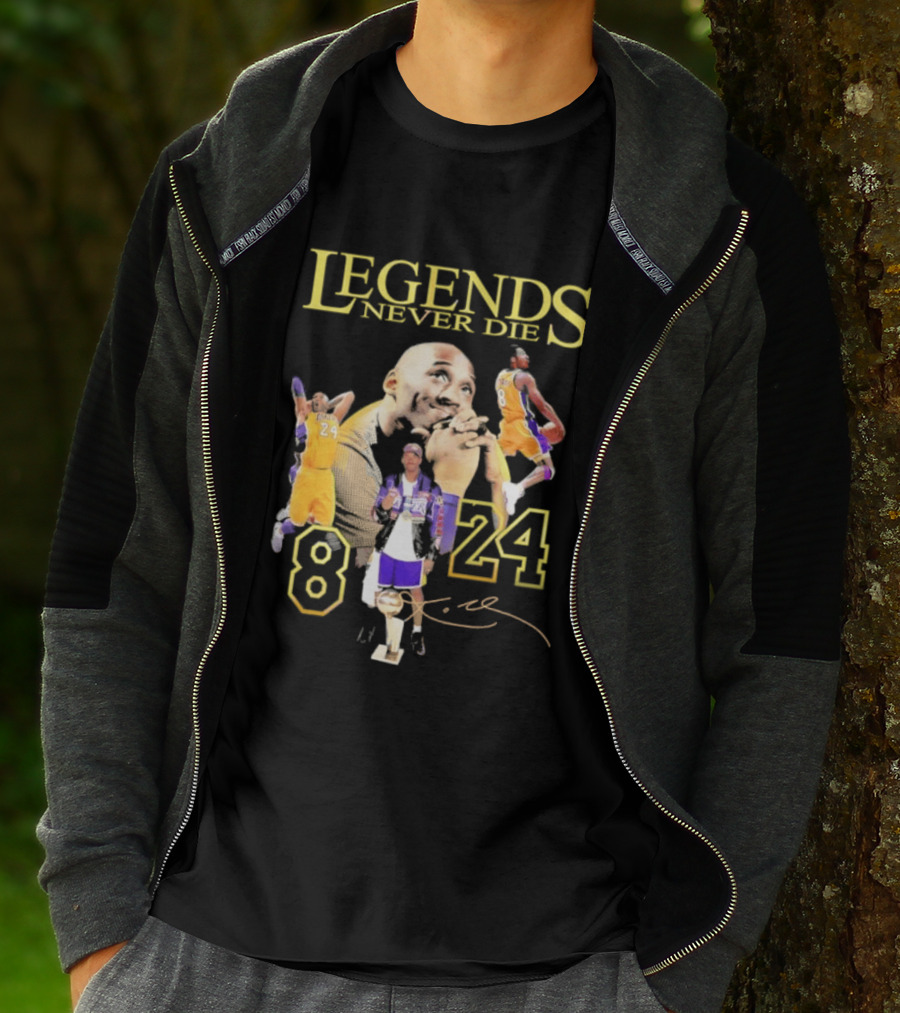Legends Never Die Kobe Bryant 8 24 Los Angeles Basketball T-Shirt
