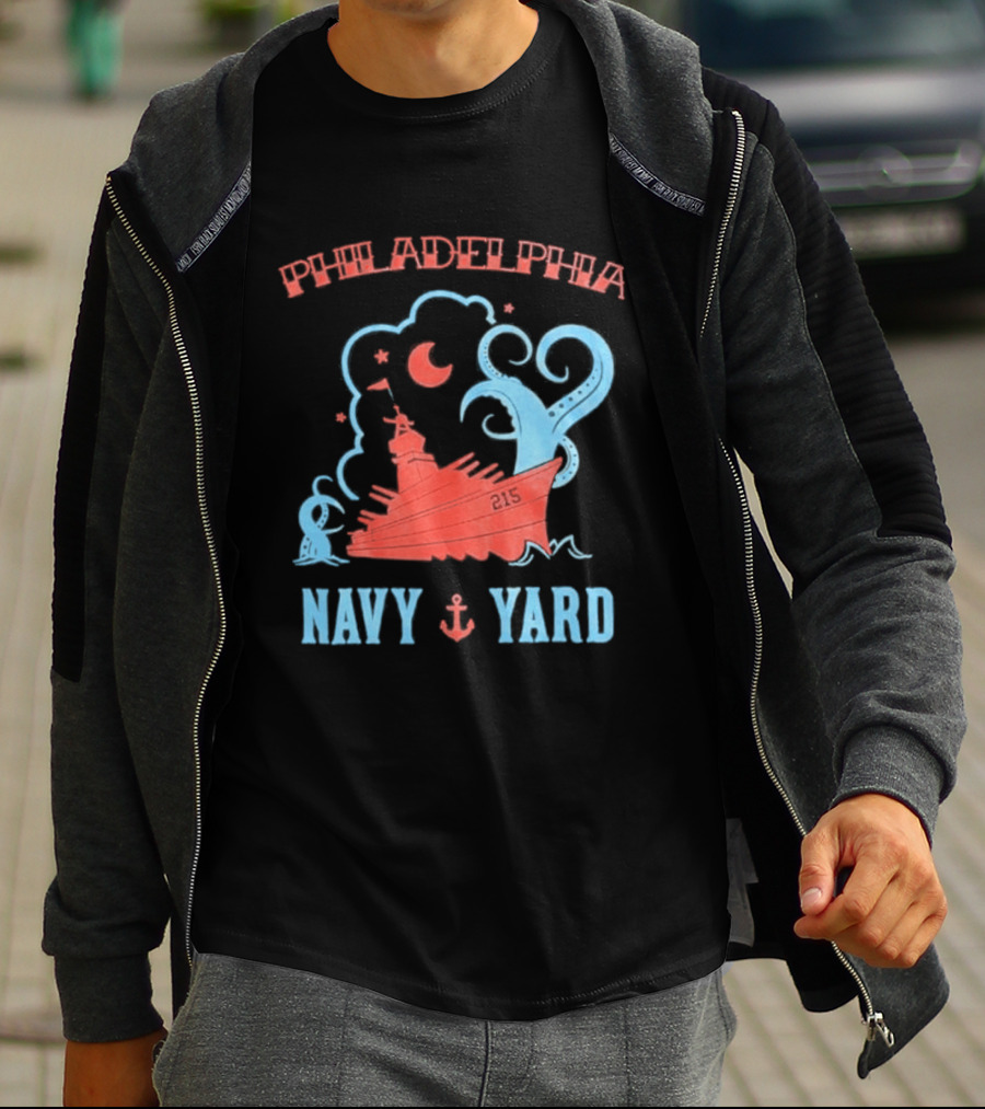 Philadelphia Phillies Navy Yard Anchor Ship T-Shirt