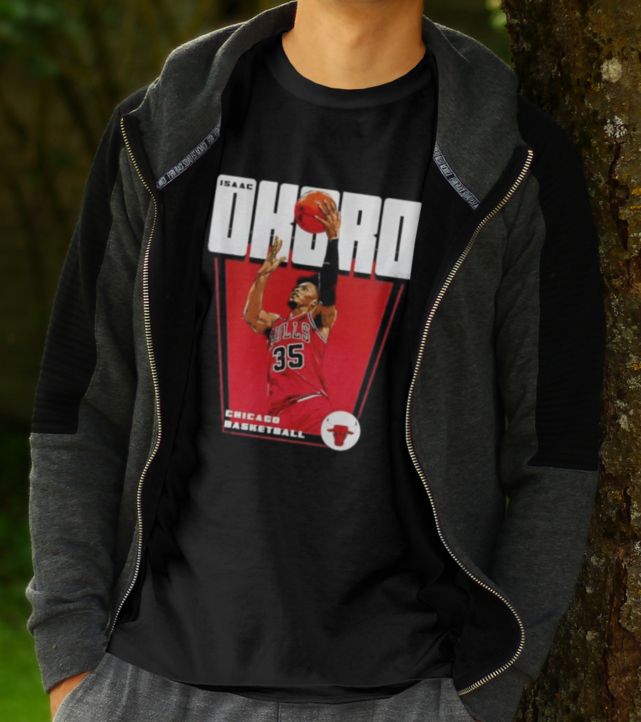 Chicago Basketball Okoro 35 Bulls Dunk T-Shirt