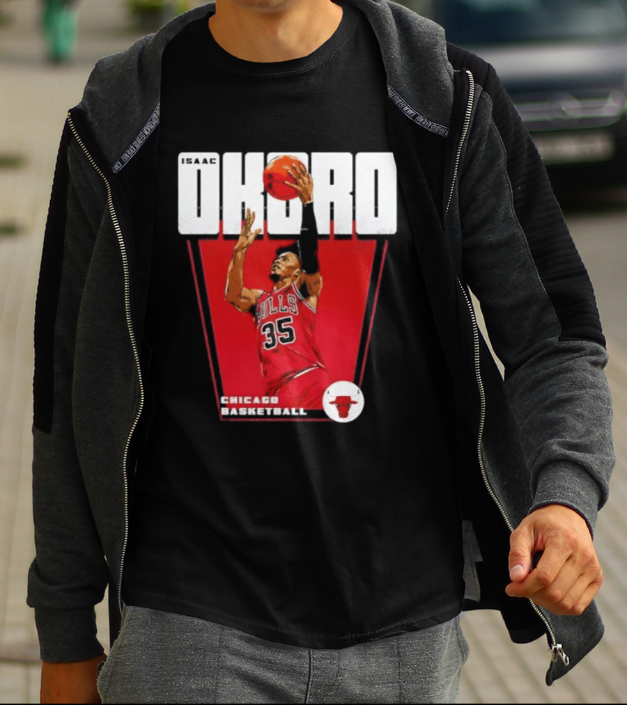 Chicago Basketball Okoro 35 Bulls Dunk T-Shirt