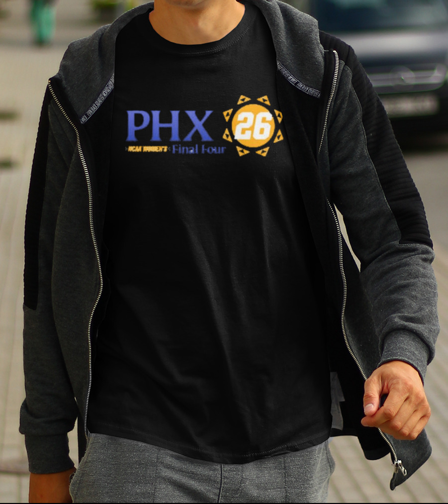 PHX 2026 NCAA Women's Final Four March Madness Basketball Event T-Shirt