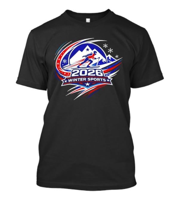 2026 Winter Sports Skiing Snowboarding Team USA T-Shirt