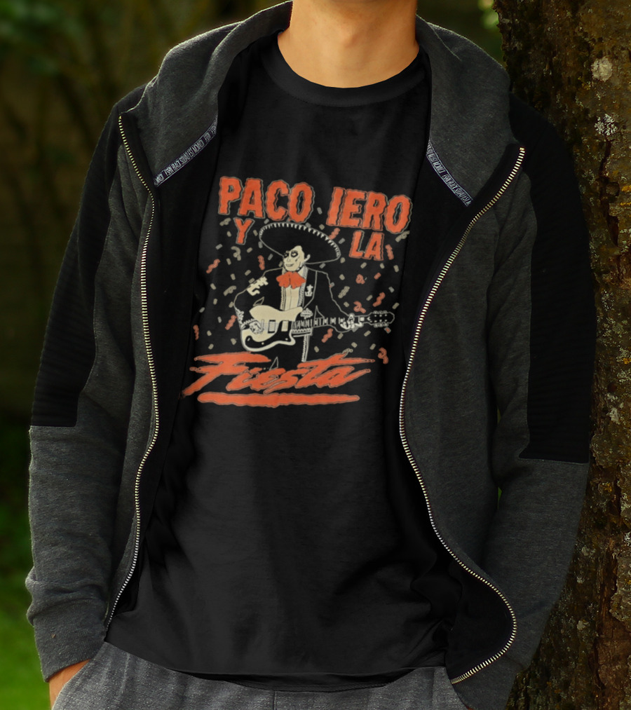 Paco Iero Y La Fiesta Sombrero Guitar Celebration T-Shirt