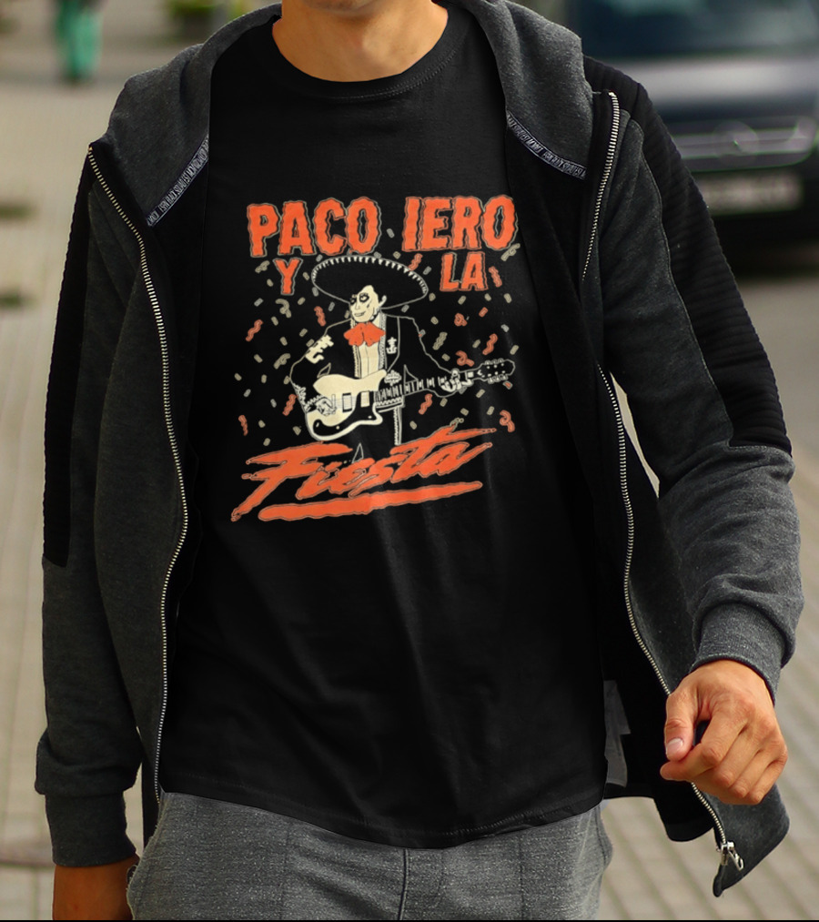 Paco Iero Y La Fiesta Sombrero Guitar Celebration T-Shirt