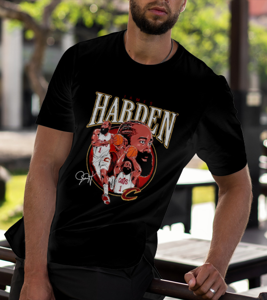 James Harden Cavs Basketball Legend Cleveland Number One T-Shirt