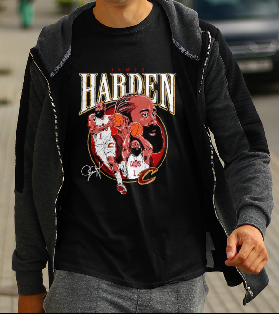 James Harden Cavs Basketball Legend Cleveland Number One T-Shirt