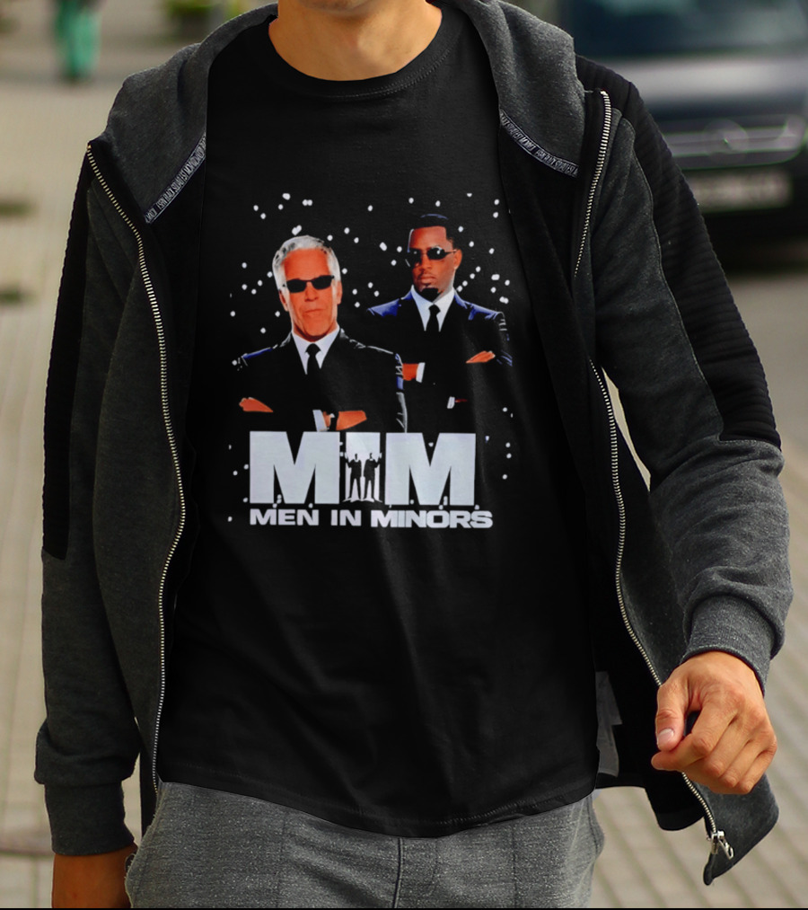 Men In Minors MIM Jeffrey Epstein Sean Combs T-Shirt