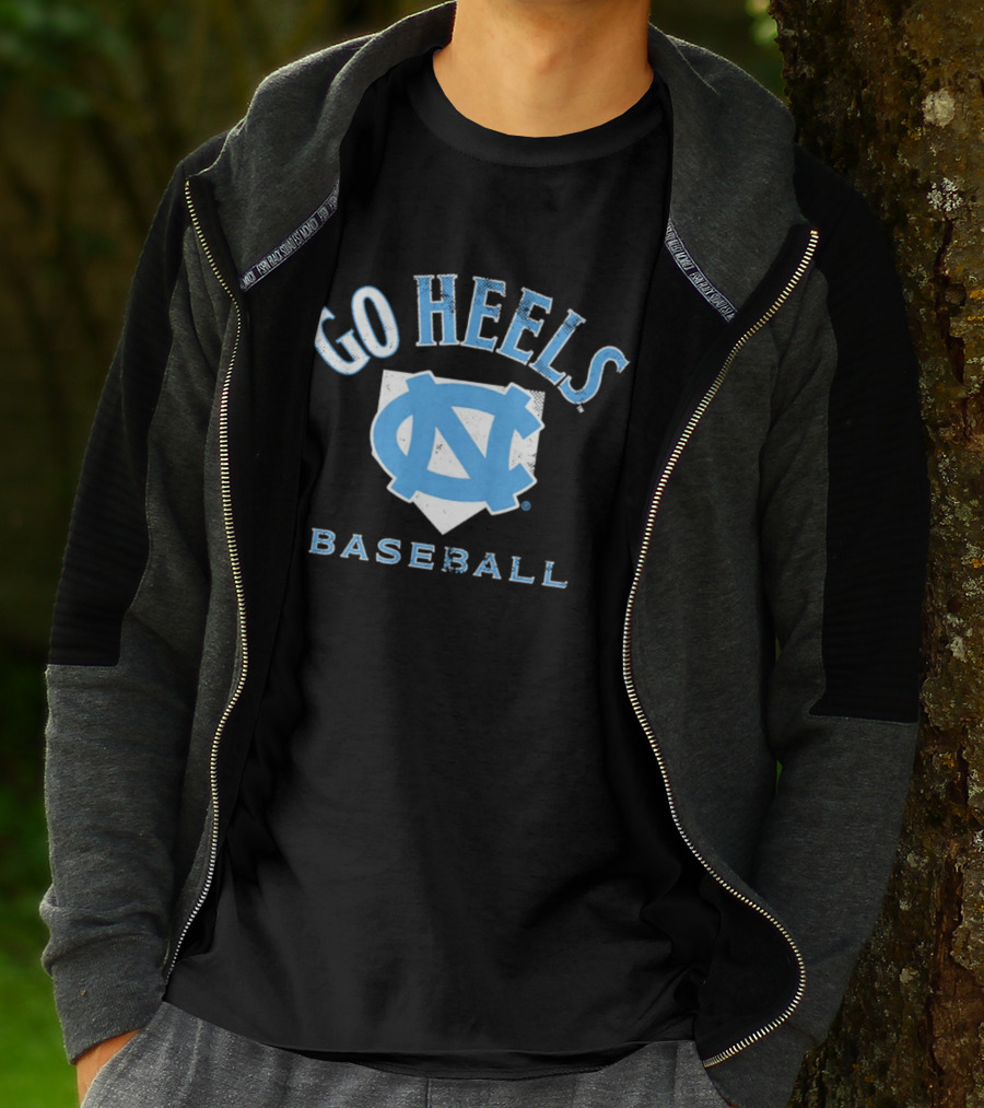 UNC Tar Heels Baseball Go Heels Home Plate T-Shirt