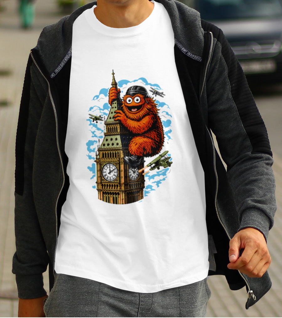 Big Ben Gritty Kong Philadelphia Hockey Clash T-Shirt